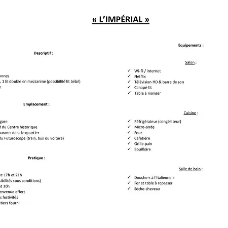 L'imperial * 푸아티에